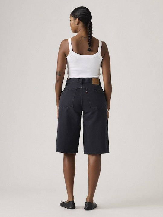 Women's Black Jean Bermudas