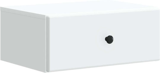 White Wooden Bedside Tables 2 Pieces 49x34.5x20cm