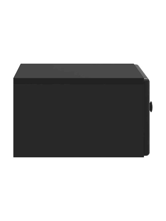 Wooden Black Bedside Tables 2 Pieces 49x34.5x20cm