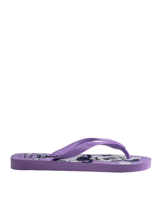Havaianas Παιδικές Σαγιονάρες Flip Flops Μωβ Top Disney