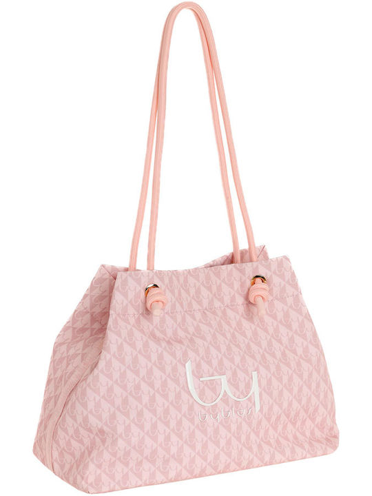 Byblos Fabric Pink Beach Bag