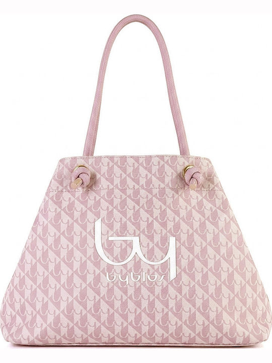 Byblos Fabric Pink Beach Bag