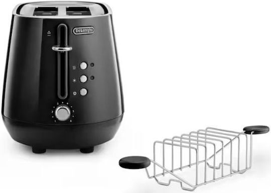 De'Longhi DeLonghi Eclettica Toaster 2 Schlitze 900W Schwarze