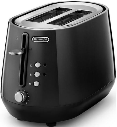 De'Longhi DeLonghi Eclettica Toaster 2 Schlitze 900W Schwarze