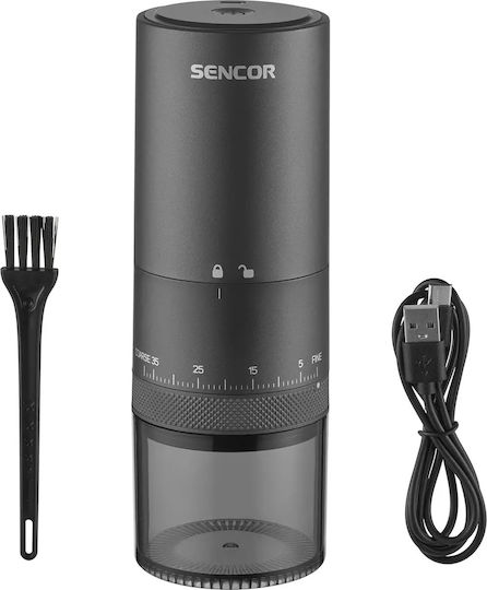 Sencor Ηλεκτρικός Μύλος Καφέ με Χωρητικότητα 200gr Μαύρος