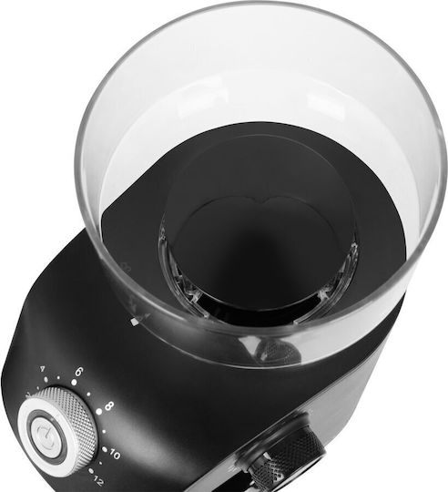 ECG Râșniță de Cafea Electrică 150W cu Capacitate de 240g și 18 Nivele de Măcinare Neagră