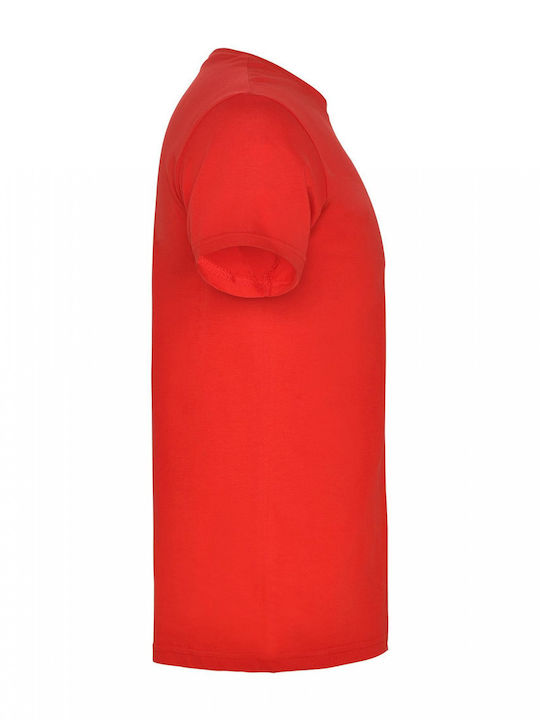 Roly Κοντομάνικη Μπλούζα Red 100%co Roly 3.961-red