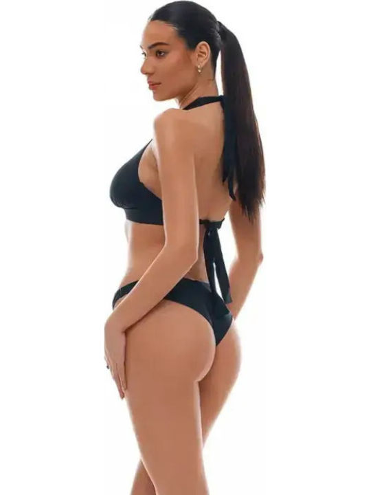 Bikini Σουτιέν D Cup Μαύρο