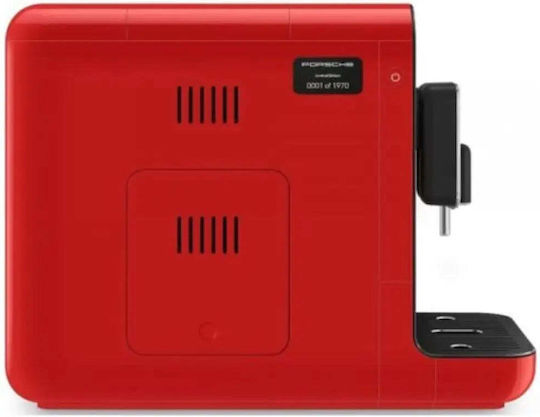 Smeg Αυτόματη Μηχανή Espresso 1350W Πίεσης 19bar με Μύλο Άλεσης Κόκκινη