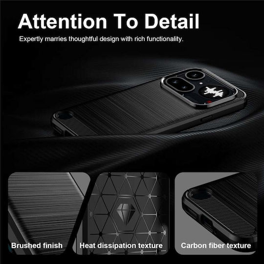 Techsuit Handyhülle aus Silikon in Grau für Nothing Phone (4a) Pro