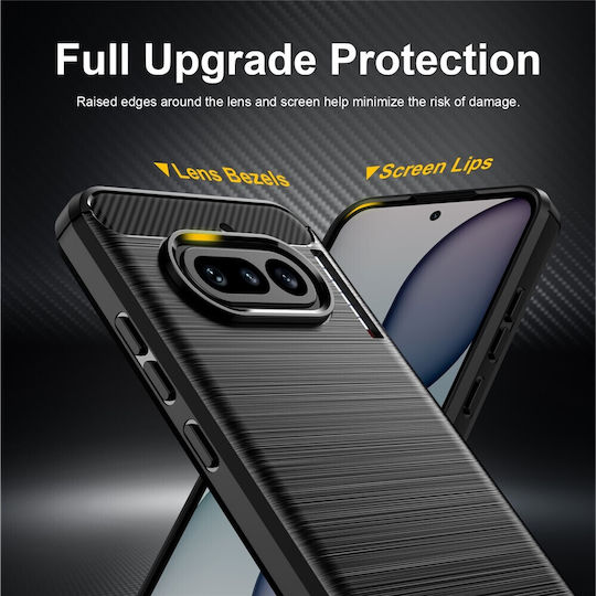 Techsuit Back Cover Silikon Grau Telefon ohne Kleber (4a)