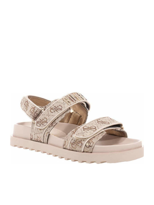 Women's Flat Sandals Beige