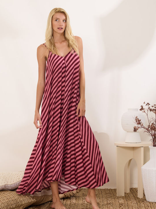 Summer Midi Dress Sangria