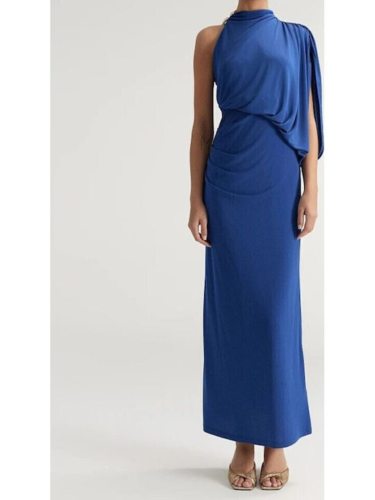 Summer Maxi Dress for Wedding Christening Drape Royal