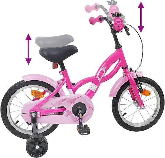 vidaXL 12" Kids' City Bicycle Pink