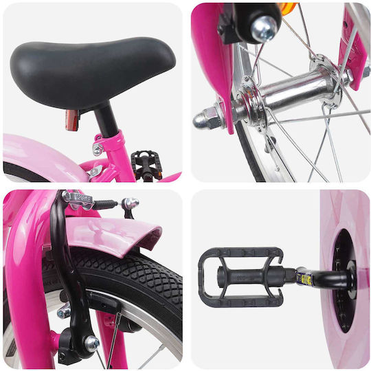 vidaXL 12" Kids' City Bicycle Pink