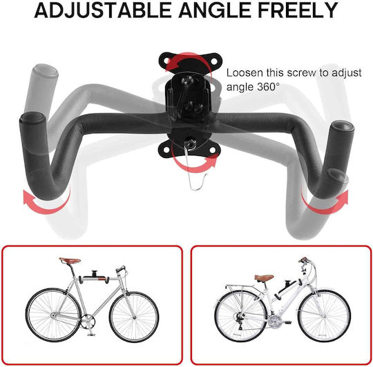 Bicycle Wall Mount Rack Adjustable Holder Set 2 Pieces