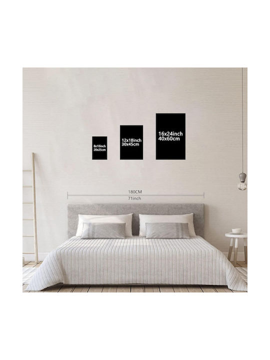 Pictură Decorativă De Perete Caligrafie Arabă Elegantă 40x60 Cm Albastră