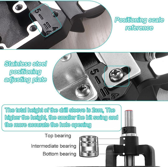 Sablon Pentru Găurirea Balamalelor Zola Mobilă Freză 35 Mm Aluminiu Plastic Accesorii Incluse