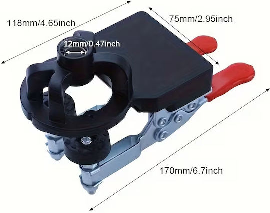 Sablon Pentru Găurirea Balamalelor Zola Mobilă Freză 35 Mm Aluminiu Plastic Accesorii Incluse