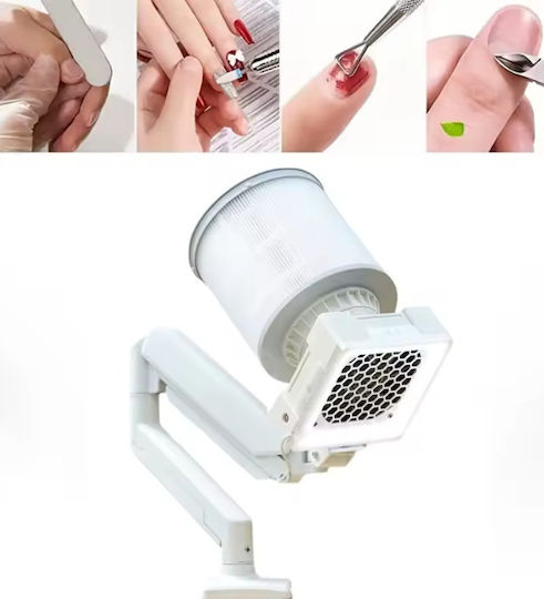 Aspirator Profesional Pentru Manichiură Ua-002 – Braț Reglabil Filtru Lavabil Iluminare Led