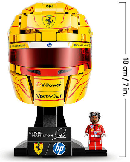 LEGO Editions Scuderia Ferrari HP Lewis Hamilton Helmet за 14+ Години 884 Бройки