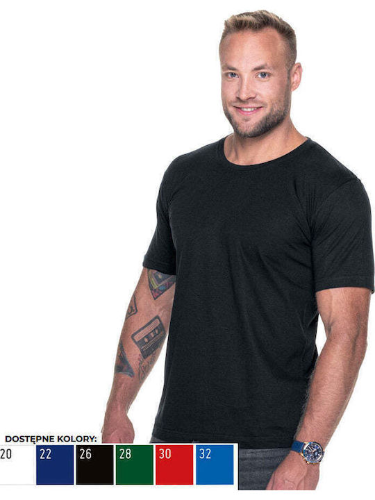 Promostars Ανδρικό Διαφημιστικό T-shirt Κοντομάνικο Μαύρο