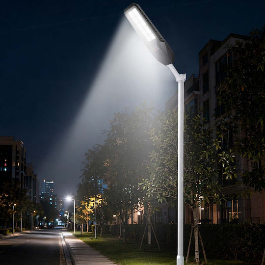 Avizar 18w Solar Led Light Motion Sensor 20,000mah Battery Black