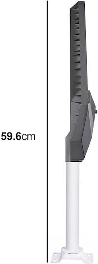 Avizar 18w Solar Led Light Motion Sensor 20,000mah Battery Black