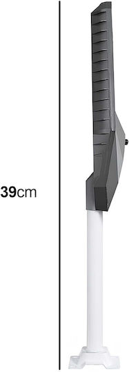Avizar Led Solar Lamp 8w Motion Sensor 10,000mah Battery Black