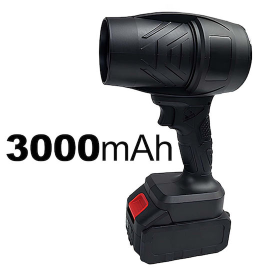 Avizar Презареждаем 300w 12v Електрически Вентилатор 3000mah Батерия Черен