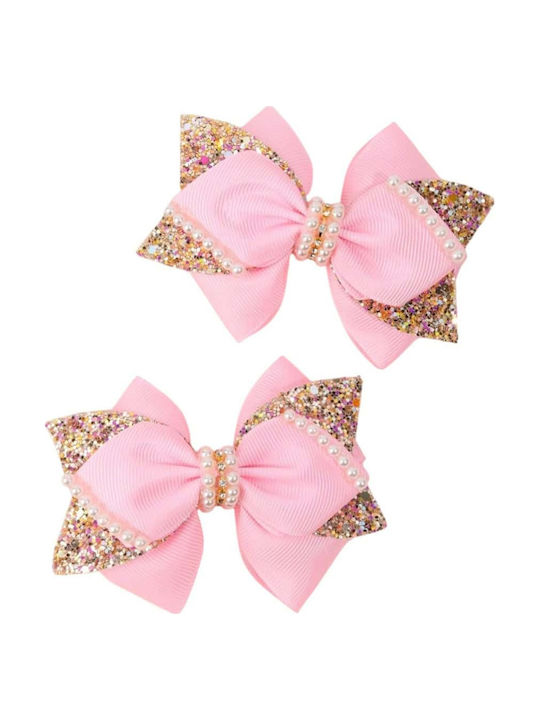 TakTakBaby Kinder Haarspangen Set mit Gummiband Mehrfarbig in Rosa Farbe 2 Stück TakTakBaby Kinder Haarspangen Set mit Gummiband Mehrfarbig in Rosa Farbe 2 Stück