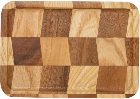 Плитка Правоъгълна Дървена Чиния 20x14см pl00082.001