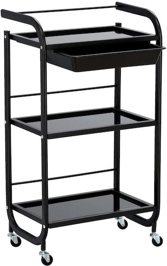 Metal Student Desk Glass Shelves 3-pk-0030