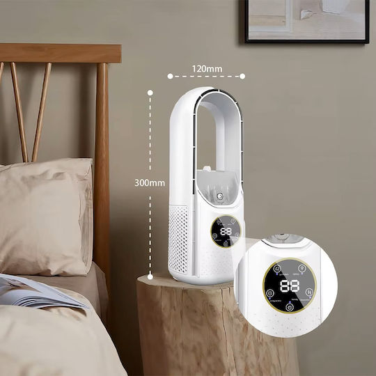 Hydro Misting Fan USB with Water and Lighting Bladeless 5W