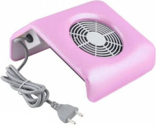 Kit Dispozitiv Manichiură Freză Unghii Aspirator Prafului Lampă UV Roz