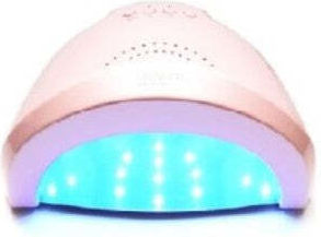 Kit Dispozitiv Manichiură Freză Unghii Aspirator Prafului Lampă UV Roz