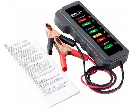 Motor10 Mini Led Tester Car Motorcycle Battery Alternator 12v Power Supply Gray