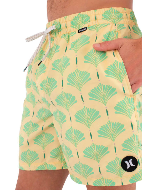 Hurley Ανδρικό Μαγιό Σορτς Κίτρινο Floral Hurley Ανδρικό Μαγιό Σορτς Κίτρινο Floral