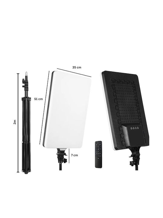 Panou LED Paralelogram Cu Lumină Alb Cald 3000K 51x35cm