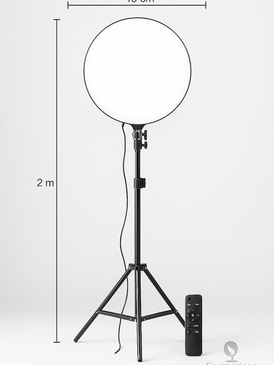 Round LED Panel with Warm White Light 3000K