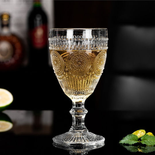 Viosarp Set Vintage Pahare Vin Alb Sticlă 320ml 6 Bucăți