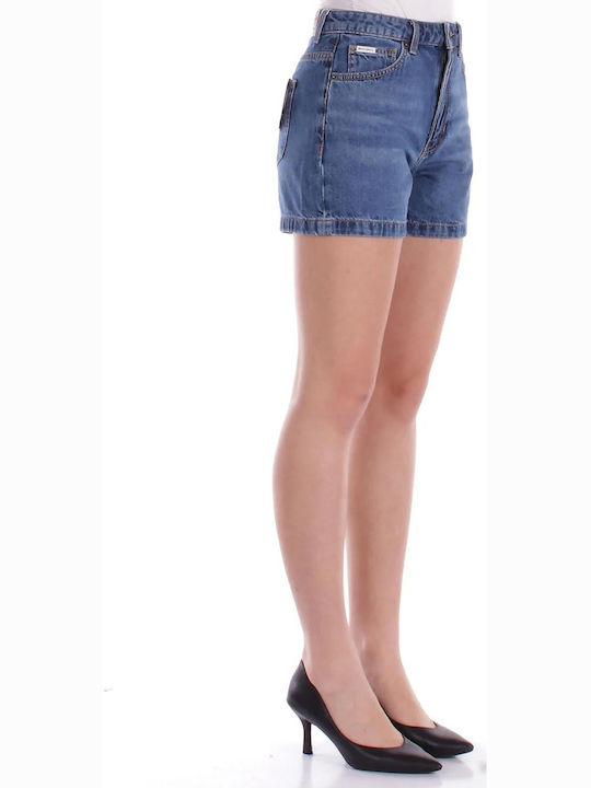 Femei Talie înaltă Pantaloni scurți Denim Blue