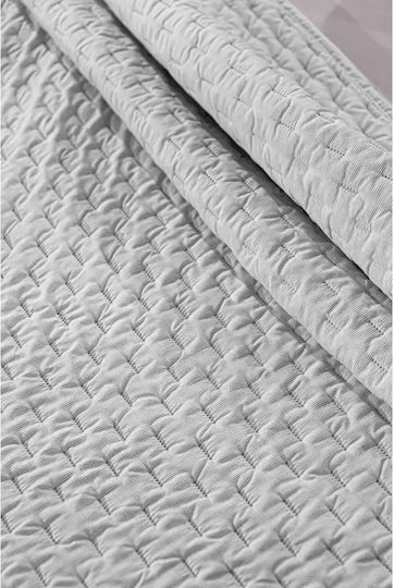 Guy Laroche Arden Tagesdecken Set Halbdoppel Microfiber Rauch 180x240cm 2Stücke