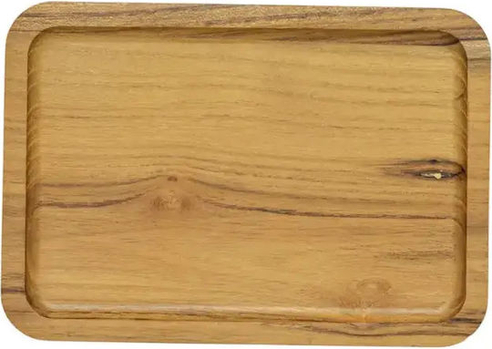 Piață De Servire Rectangulară Din Lemn Bej 20x14cm pl00080.001