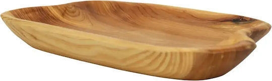 Сервизна Чиния Дървена Бежова 40x25см pl624.021