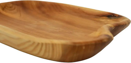 Xylino.gr Πιατέλα Σερβιρίσματος Hölzernes Beiges 35x23cm pl624.020