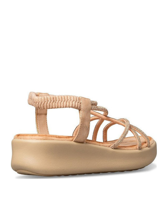 Women's Flat Sandals Beige