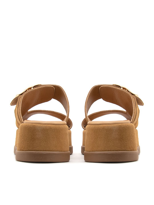 Γυναικεία Σανδάλια Flatforms Ταμπά