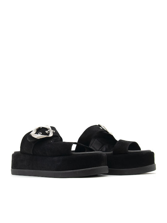 Дамски Сандали Flatforms Черни